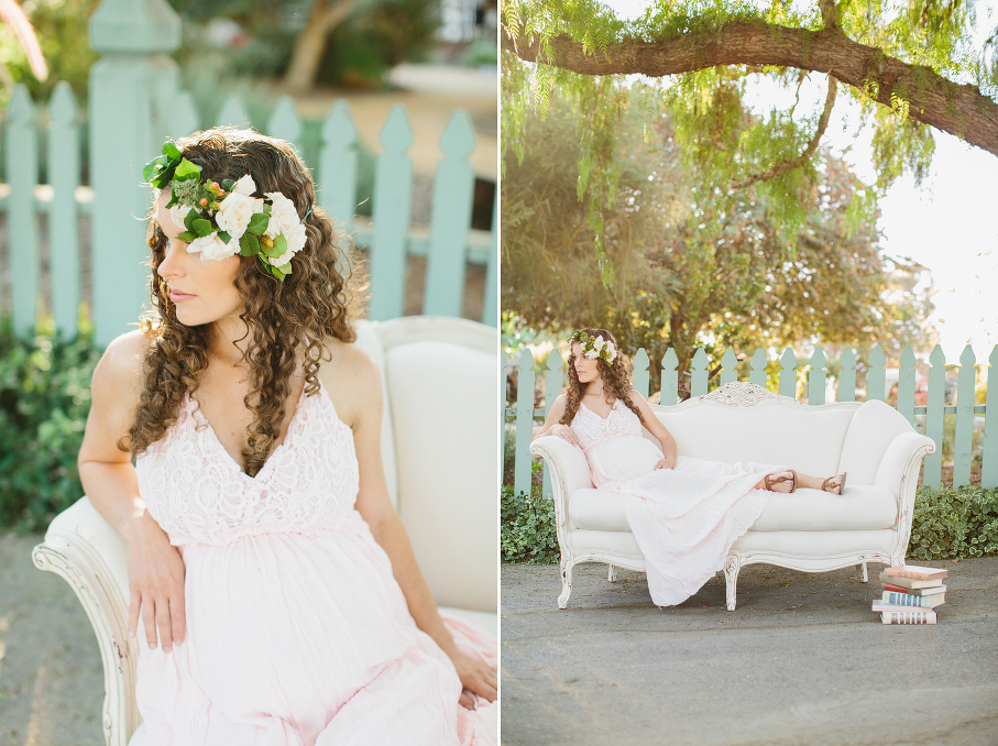 Maternity Session and flower crowns by SweetDingo.com